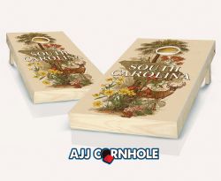 "South Carolina - State Illustration Motif" Cornhole Set